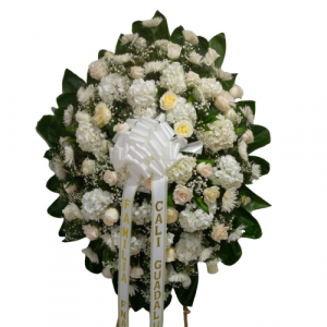 Arreglo Floral Fúnebre En Trípode